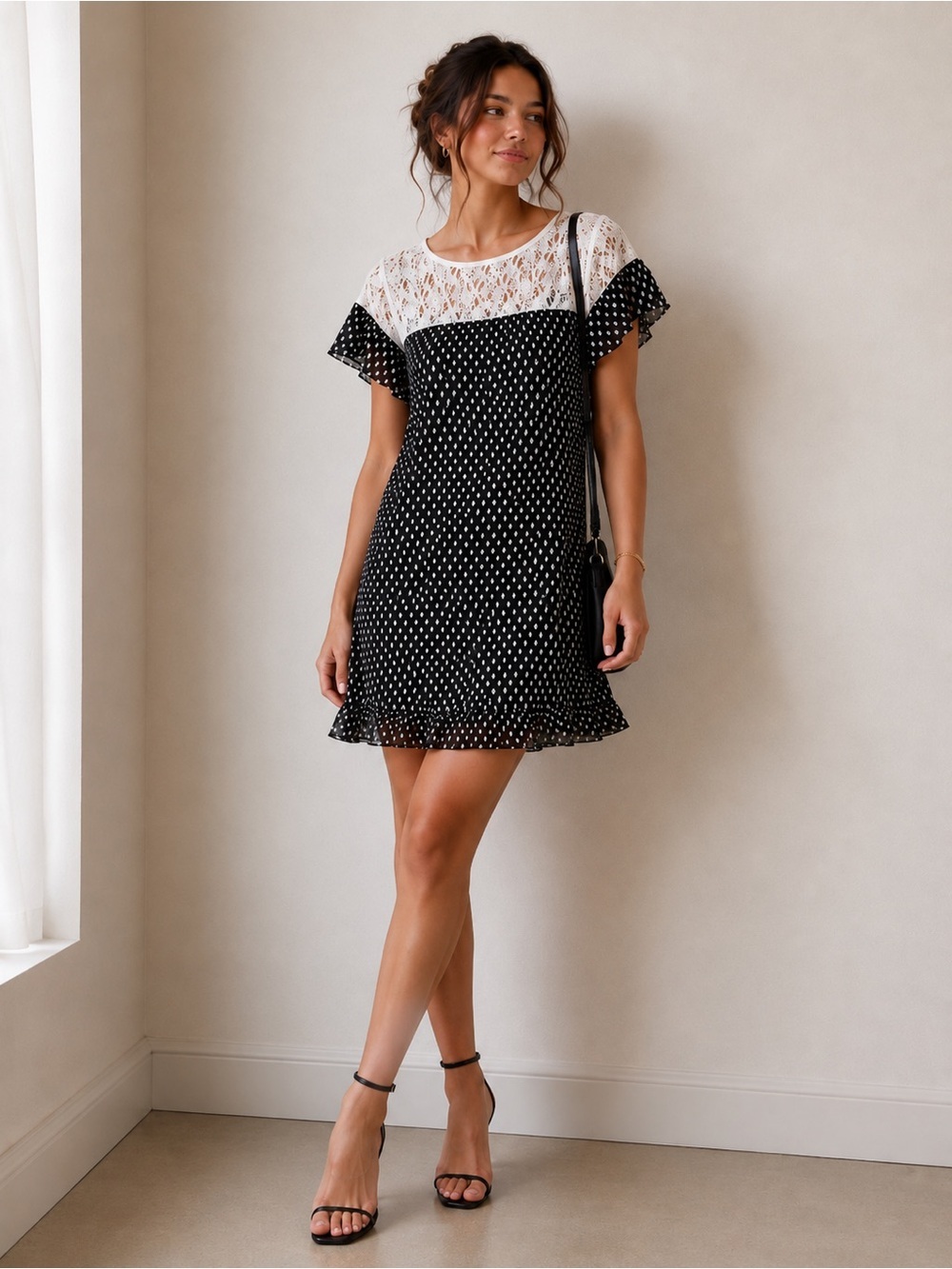 Karl lagerfeld printed dress 10